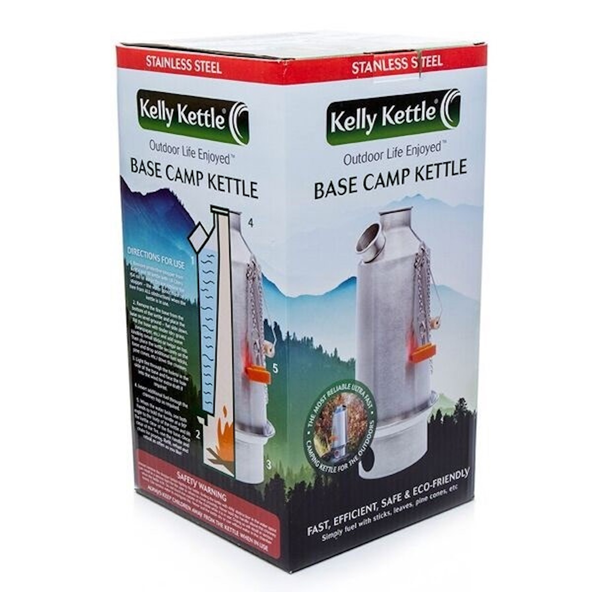 Kelly Kettle Base Camp Kettle 1.6 Liter Edelstahl