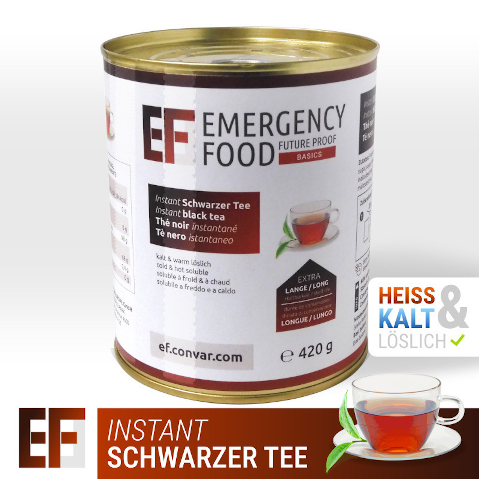 CONVAR EF BASICS Schwarzer Tee (420g)