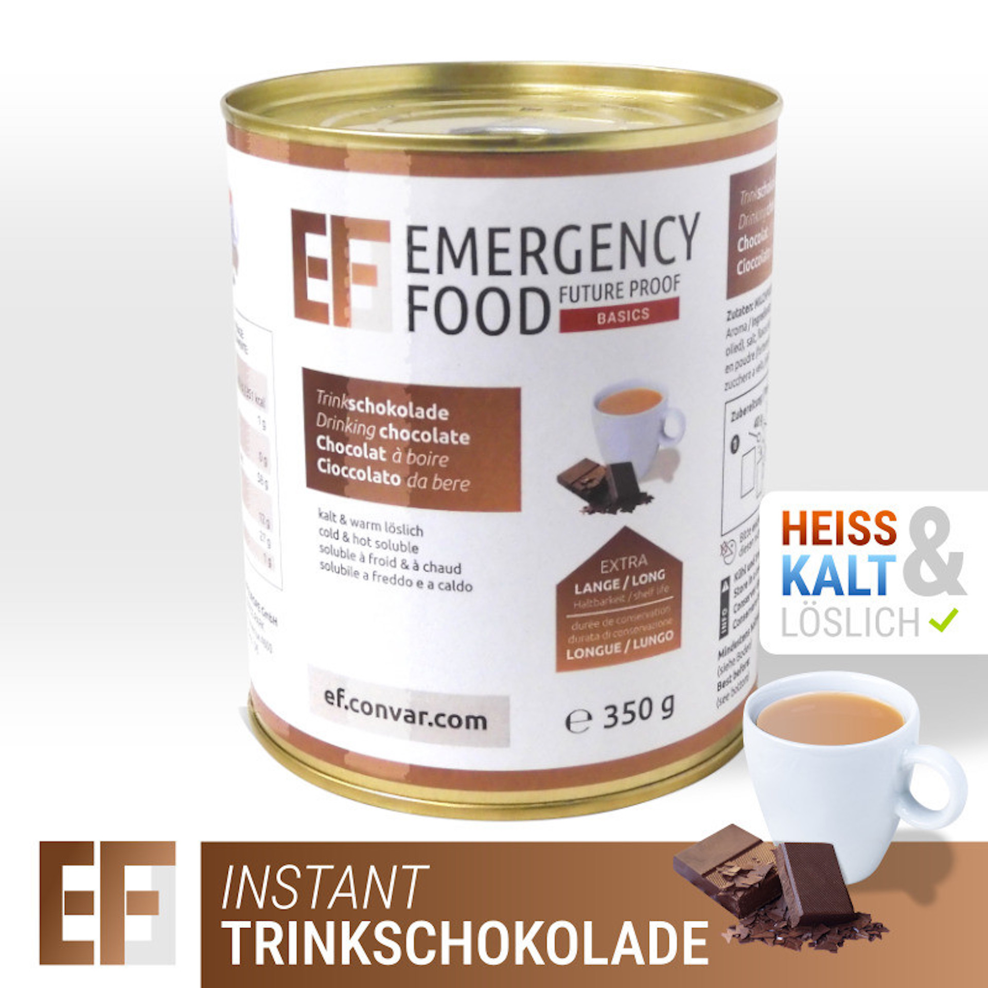 CONVAR EF BASICS Trinkschokolade (350g)